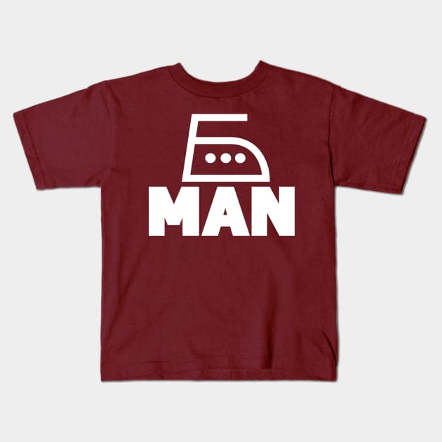 Smoothing Iron - Man Superhero Kids T-Shirt by Xeire